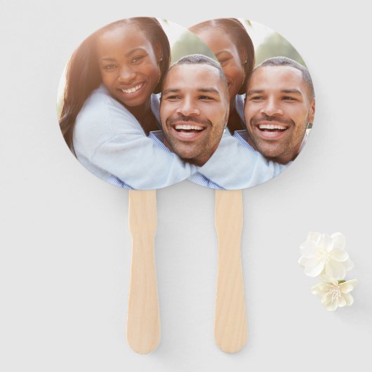 Éventail Photo de Custom (Devant et derrière)