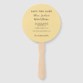 Éventail Photo floral rustique mariage chic enregistrer la  (Dos)