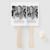 Éventail Photo Memorial (Devant et derrière)