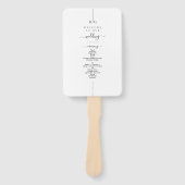 Éventail Photo moderne en ligne Monogramme programme de mar (Devant)