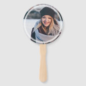 Éventail Photo Moderne Graduate Maroon Graduation (Devant)