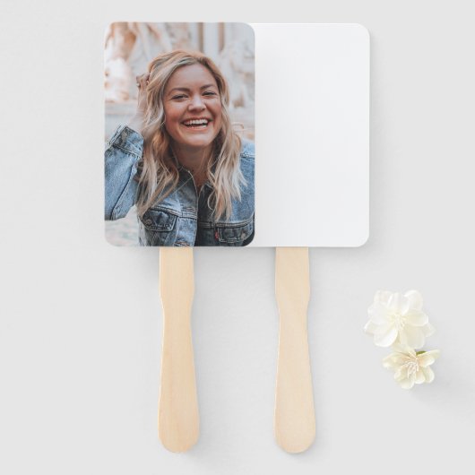 Éventail Photo personnalisée (Devant et derrière)