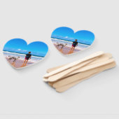 Éventail Photo personnalisée Faites votre propre design - J (Non-assemblé)