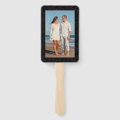 Éventail Photo personnalisée Golden Damask (Dos)