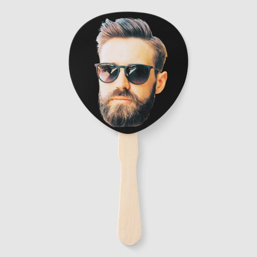 Éventail Photo personnalisée Visage Anniversaire Faveurs Ba (Devant)