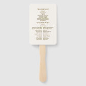 Éventail Photo Rococo Floral Antique Frame Mariage (Dos)