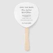 Éventail Photo tournesol mariage rustique enregistrer la da (Dos)