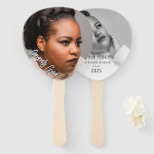 Éventail Photo Trendy 2 Photo Graduation (Devant et derrière)