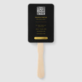 Éventail Photographie professionnelle Black & Gold Agent im (Dos)