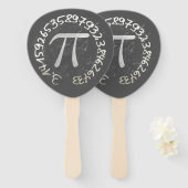 Éventail Pi Day PiDay Chalkboard Education (Devant et derrière)