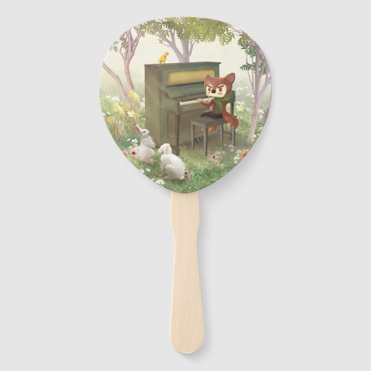 Éventail Piano Forêt (Dos)