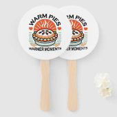 Éventail Pies chaudes Moments plus chauds - Conception d'au (Devant et derrière)