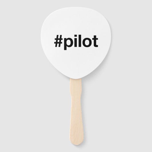 Éventail PILOTE Hashtag (Devant)