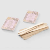 Éventail Pink Gold Déco Chic Glam Programme de mariage Vent (Non-assemblé)