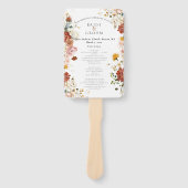 Éventail PixDezines Aquarelle Rustique Automne Fleurs Jardi (Devant)