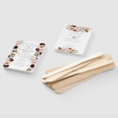 Éventail PixDezines Aquarelle Rustique Fleurs d'automne (Non-assemblé)