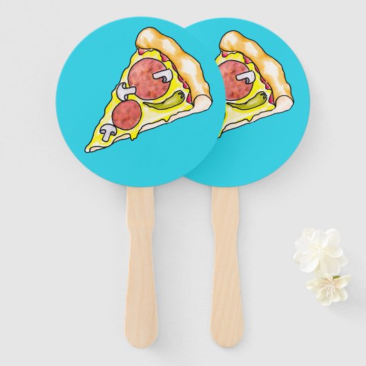 Éventail Pizza (Devant et derrière)