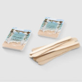 Éventail Plage Océan blanc Canopée Marsala Floral Mariage (Non-assemblé)