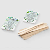 Éventail Plage tropicale Mariage Coral Seashell Moderne (Non-assemblé)