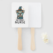 Éventail Plaisir pour Halloween Une infirmière Éffrayante D (Devant et derrière)