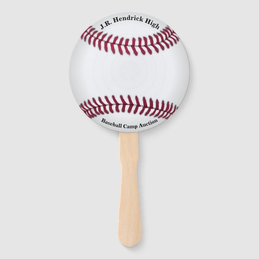 Éventail Planche de baseball (Dos)