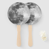 Éventail Pleine lune lunatique (Devant et derrière)