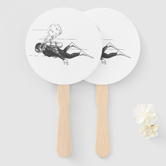 Éventail Plongeur (Devant et derrière)