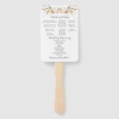 Éventail Plum violet Lavande pivoines Programme de verdure (Dos)