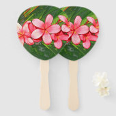 Éventail Plumeria (Devant et derrière)