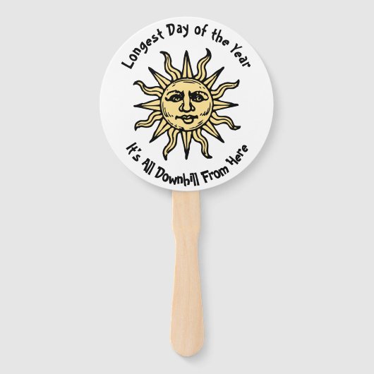 Éventail Poème Solstice d'été (Devant)