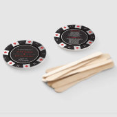 Éventail Poker Chip Las Vegas Casino Programme de mariage à (Non-assemblé)