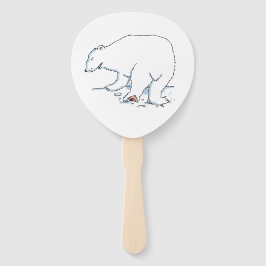 Éventail Polar Bear paddle hand fans (Devant)