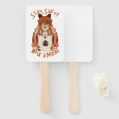 Éventail Portez un Masque ! (Devant et derrière)