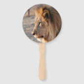 Éventail Portrait de Lion (Dos)