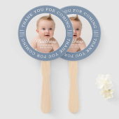 Éventail Pour Lui Saint Merci Baptême Pour Venir Photo (Devant et derrière)