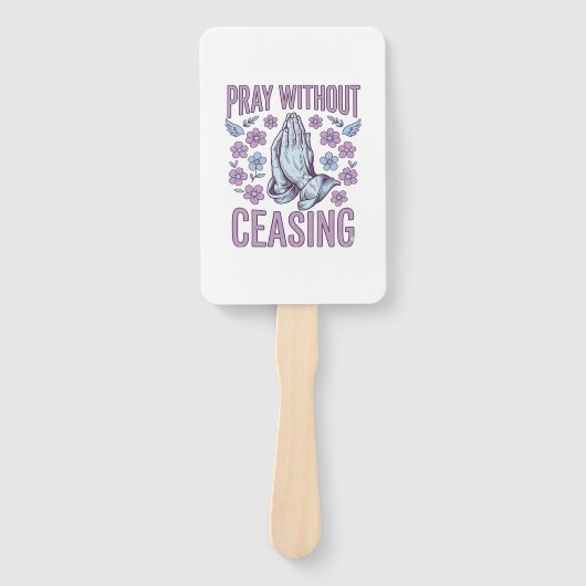 Éventail Pray Without Ceasing Floral Praying Hands Shirt_1 (Devant)