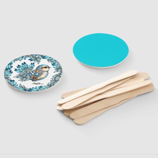 Éventail Précieux Bling Oiseaux Thème Invitation (Non-assemblé)