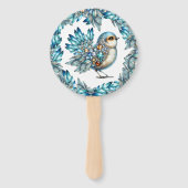 Éventail Précieux Bling Oiseaux Thème Invitation (Devant)