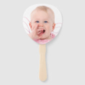 Éventail Premier anniversaire magnifique Floral Photo Rose  (Dos)