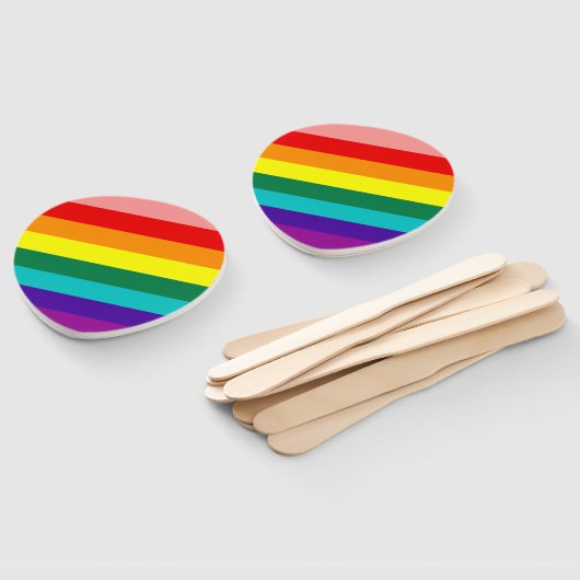 Éventail Premier drapeau de la Fierté arc-en-ciel (Non-assemblé)