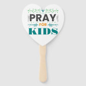 Éventail Priez pour les enfants (Dos)