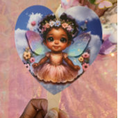 Éventail Princesse fée avec de belles ailes