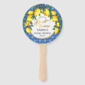 Éventail Principale Fête des mariées tropicale citrons de t (Devant)