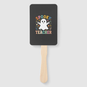 Éventail Prof Enseignant Fantôme Mignon Halloween Design_1