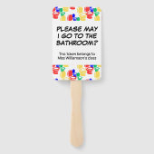 Éventail Professeur Gestion de classe SALLE DE BAINS PASS D (Dos)