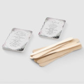 Éventail Programme Abstrait de cérémonie de Mariage violet  (Non-assemblé)