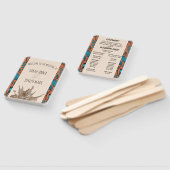 ÉVENTAIL PROGRAMME AFRICAIN DE MARIAGE IMPRIMÉ VENTILATEUR (Non-assemblé)