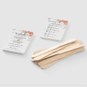 Éventail Programme classique de mariage de script et main F (Non-assemblé)