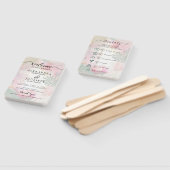 Éventail Programme classique de mariage de script et main F (Non-assemblé)