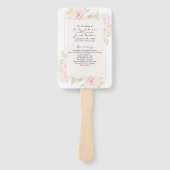 Éventail Programme d'arrosage floral rose rose (Devant)